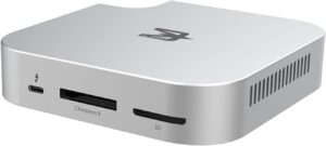 BLACKJET MiniRaiden Pro Thunderbolt 5 Studio Dock for Mac mini M6/M5 Pro/M4 | CFexpress B and SD Reader